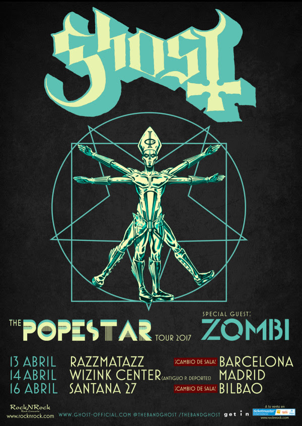conciertos ghost en españa